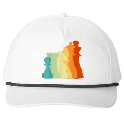 Retro Chess , Chess Player, Chess Snapback Five-Panel Rope Hat