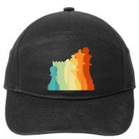 Retro Chess , Chess Player, Chess 7-Panel Snapback Hat