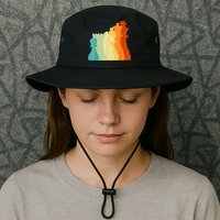 Retro Chess , Chess Player, Chess Bucket Hat