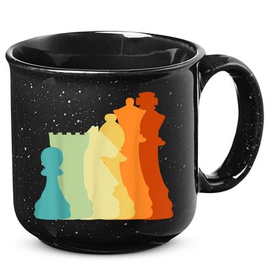 Retro Chess , Chess Player, Chess 15oz Campfire Ceramic Mug