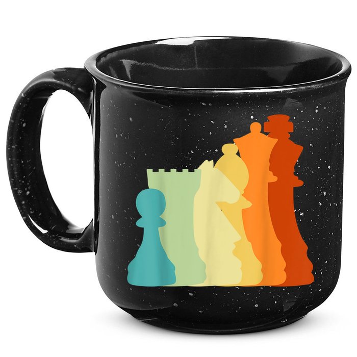Retro Chess , Chess Player, Chess 15oz Campfire Ceramic Mug