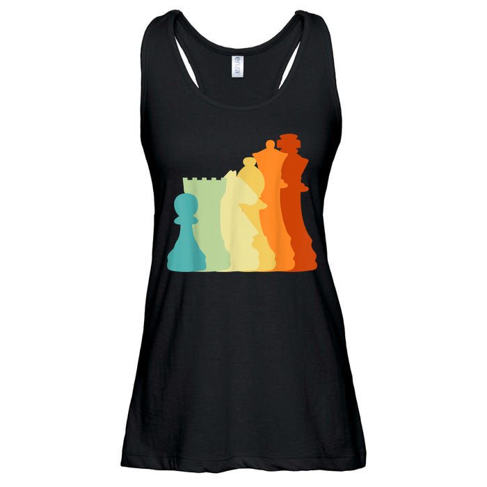 Retro Chess , Chess Player, Chess Ladies Essential Flowy Tank