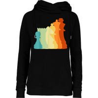 Retro Chess , Chess Player, Chess Womens Funnel Neck Pullover Hood