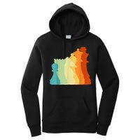 Retro Chess , Chess Player, Chess Women's Pullover Hoodie