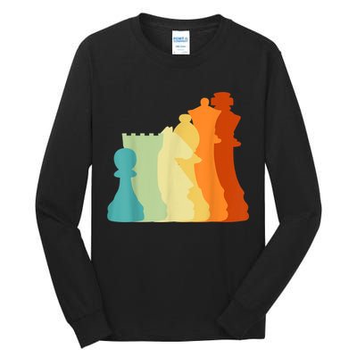 Retro Chess , Chess Player, Chess Tall Long Sleeve T-Shirt