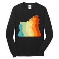 Retro Chess , Chess Player, Chess Tall Long Sleeve T-Shirt
