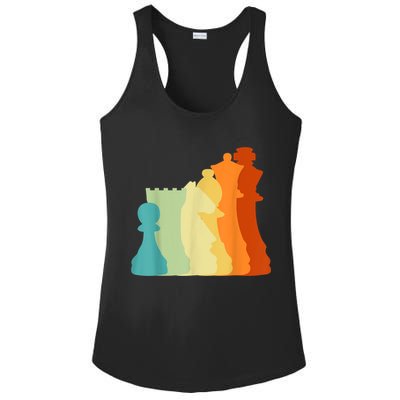 Retro Chess , Chess Player, Chess Ladies PosiCharge Competitor Racerback Tank