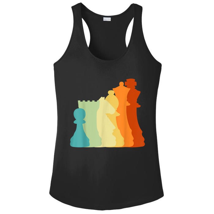 Retro Chess , Chess Player, Chess Ladies PosiCharge Competitor Racerback Tank
