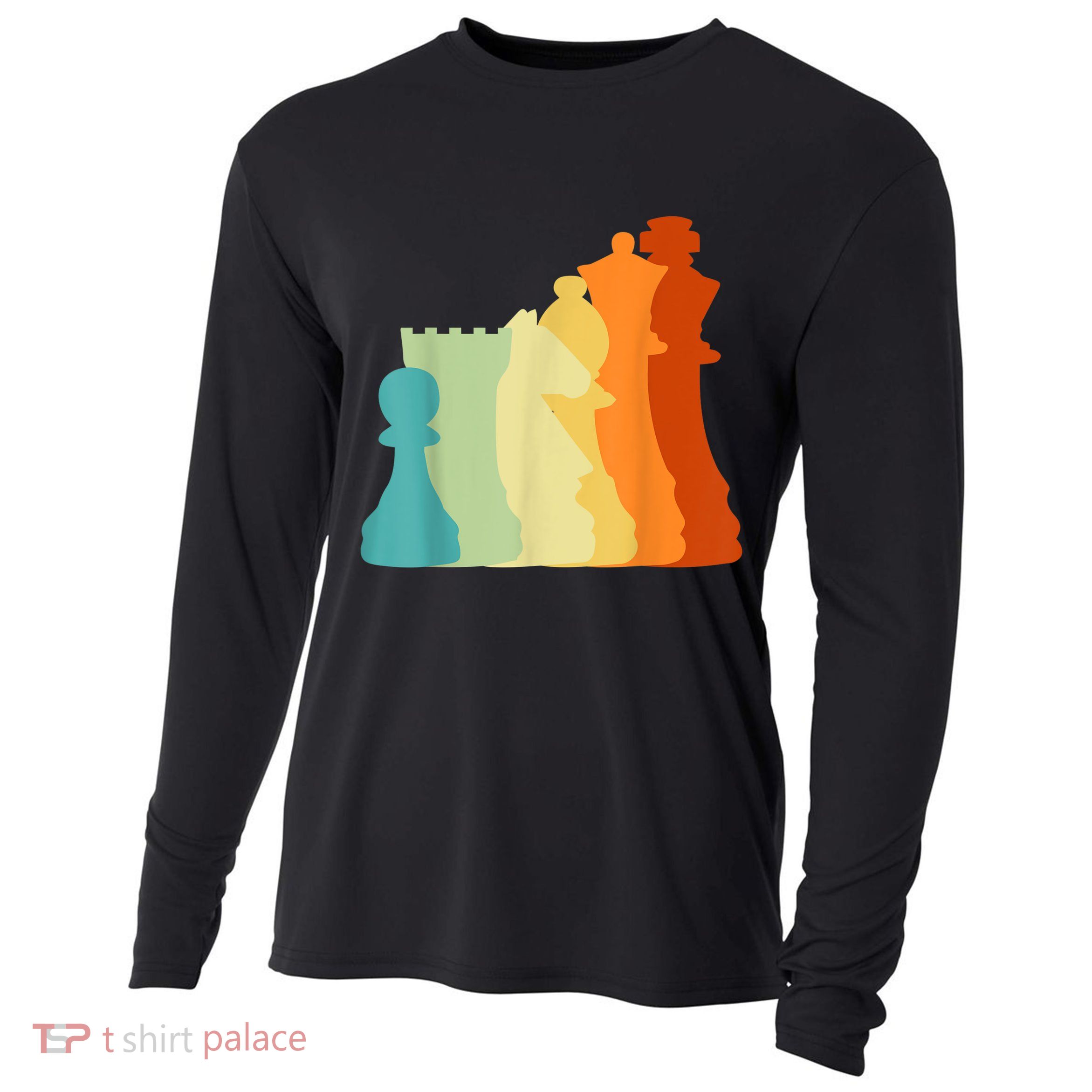 Retro Chess , Chess Player, Chess Cooling Performance Long Sleeve Crew
