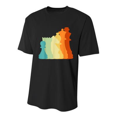 Retro Chess , Chess Player, Chess Youth Performance Sprint T-Shirt