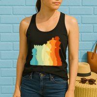 Retro Chess , Chess Player, Chess Womens Tank Top
