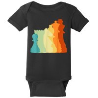 Retro Chess , Chess Player, Chess Baby Bodysuit