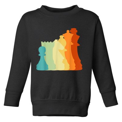 Retro Chess , Chess Player, Chess Toddler Sweatshirt