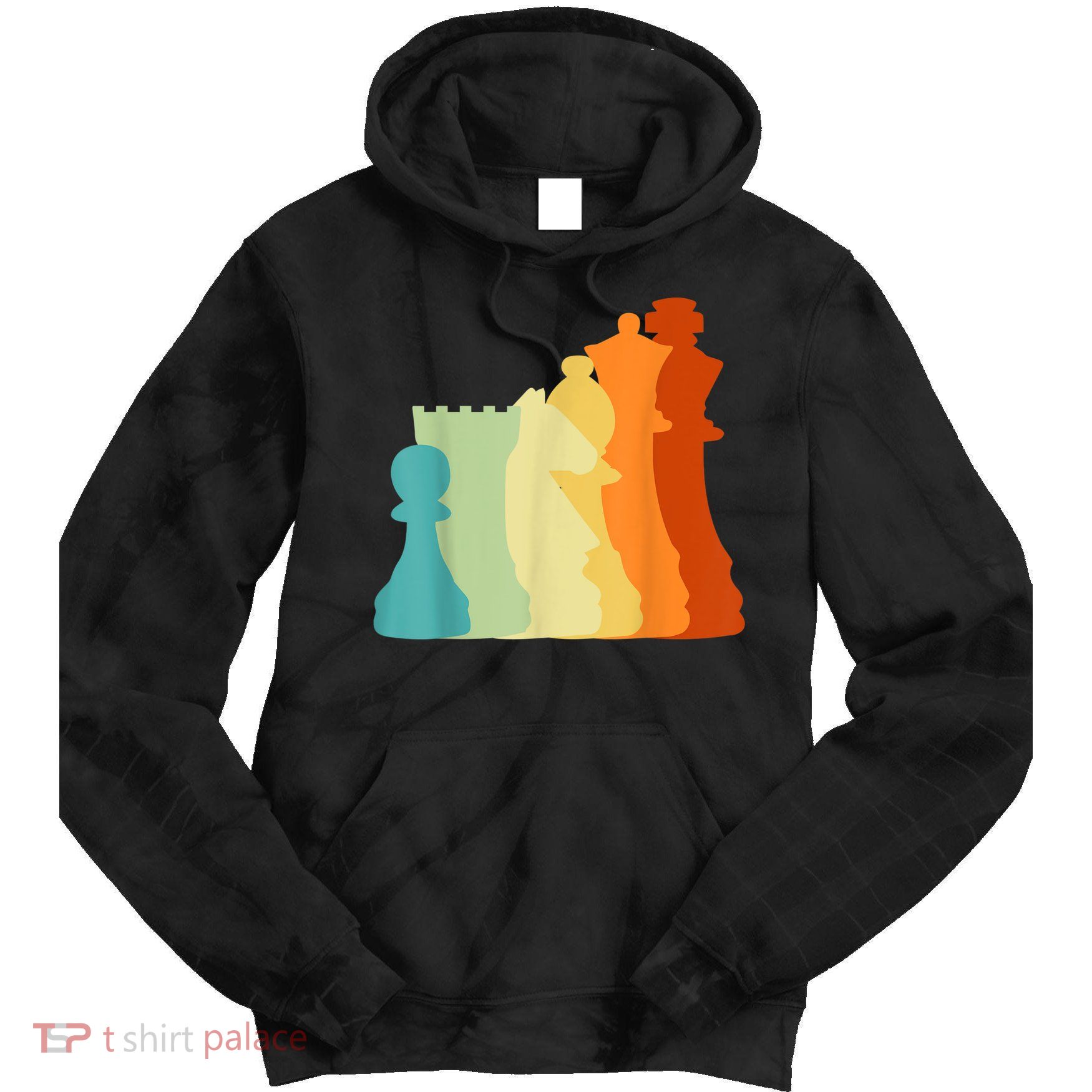 Retro Chess , Chess Player, Chess Tie Dye Hoodie