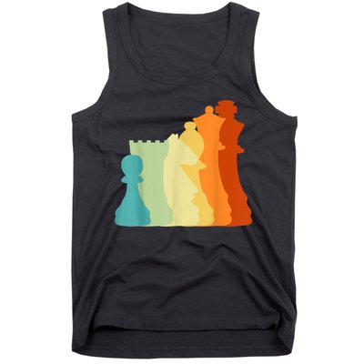 Retro Chess , Chess Player, Chess Tank Top