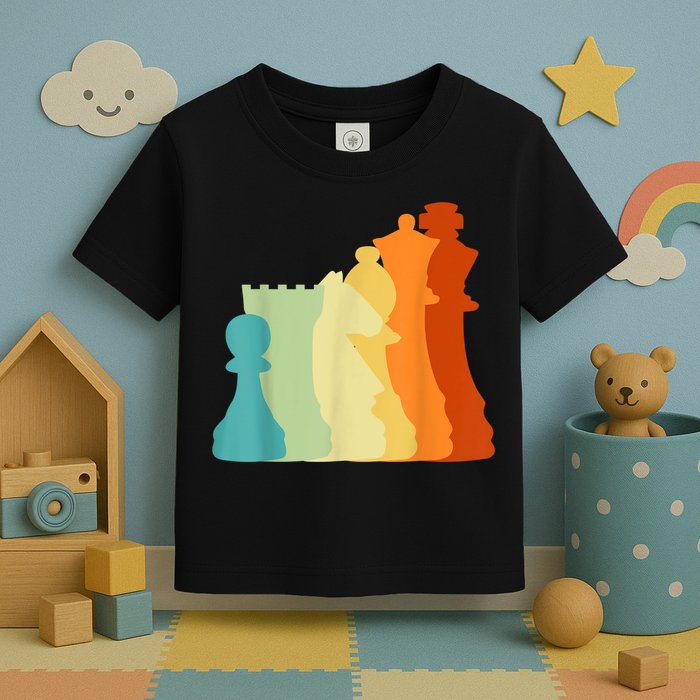 Retro Chess , Chess Player, Chess Toddler T-Shirt