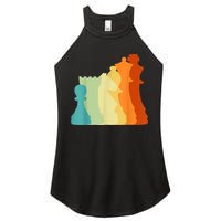 Retro Chess , Chess Player, Chess Women's Perfect Tri Rocker Tank