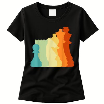 Retro Chess , Chess Player, Chess Womens T-Shirt