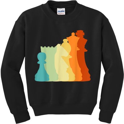 Retro Chess , Chess Player, Chess Kids Sweatshirt