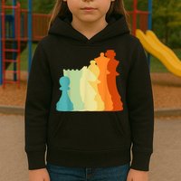 Retro Chess , Chess Player, Chess Kids Hoodie