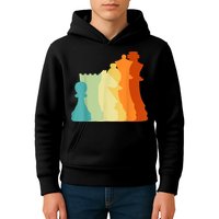 Retro Chess , Chess Player, Chess Kids Hoodie