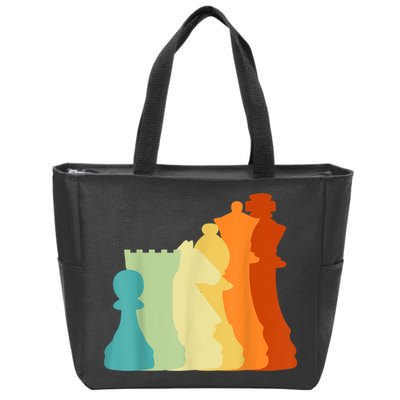 Retro Chess , Chess Player, Chess Zip Tote Bag