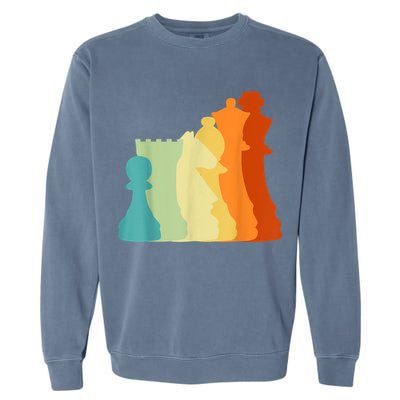 Retro Chess , Chess Player, Chess Garment-Dyed Sweatshirt