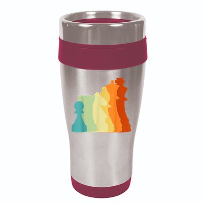 Retro Chess , Chess Player, Chess 16oz Travel Tumbler