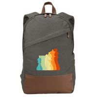 Retro Chess , Chess Player, Chess Cotton Canvas Backpack