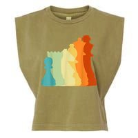 Retro Chess , Chess Player, Chess Garment-Dyed Women's Muscle Tee