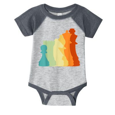 Retro Chess , Chess Player, Chess Infant Baby Jersey Bodysuit