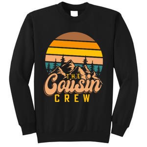 Retro Cousin Crew Mountain Funny Family Sweatshirt