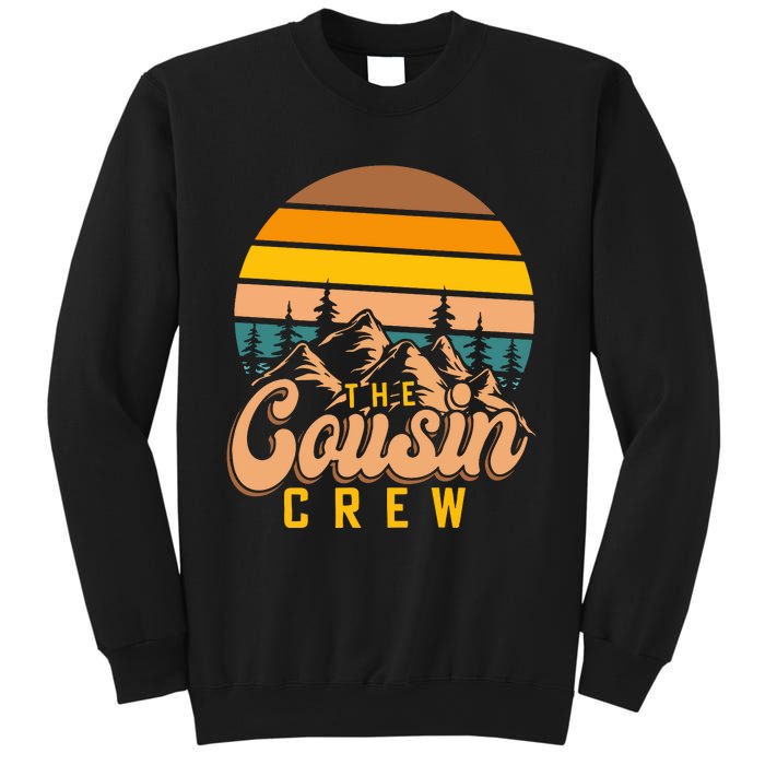 Retro Cousin Crew Mountain Funny Family Sweatshirt