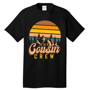 Retro Cousin Crew Mountain Funny Family Tall T-Shirt