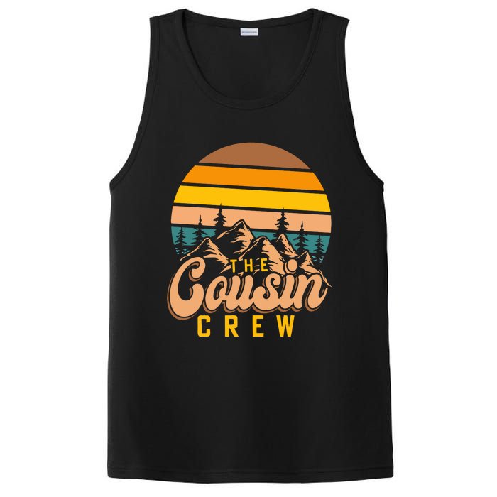 Retro Cousin Crew Mountain Funny Family PosiCharge Competitor Tank