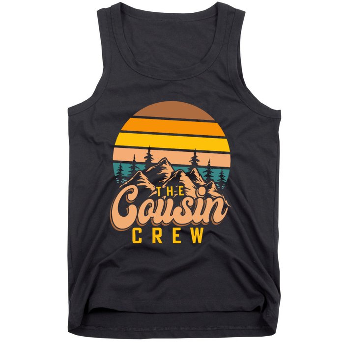 Retro Cousin Crew Mountain Funny Family Tank Top