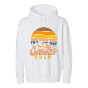 Retro Cousin Crew Mountain Funny Family Garment-Dyed Fleece Hoodie