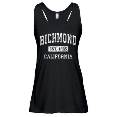 Richmond California Ca Vintage Established Sports Ladies Essential Flowy Tank