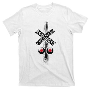 Railroad Crossing Cute Road Sign Crossing T-Shirt