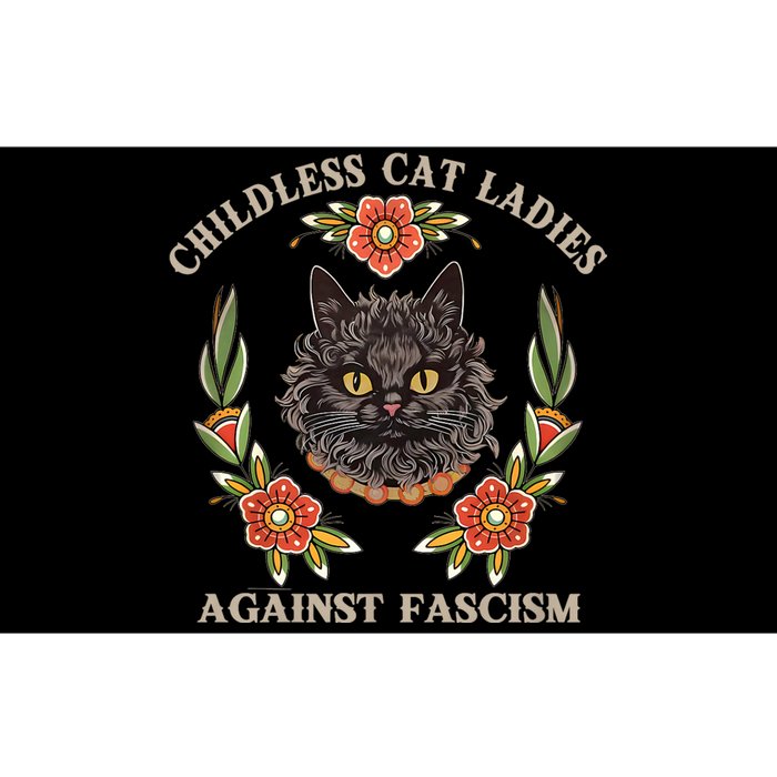 Retro Childless Cat Ladies Against Fascism Women Feminist Bumper Sticker