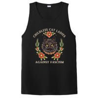 Retro Childless Cat Ladies Against Fascism Women Feminist PosiCharge Competitor Tank