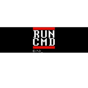 Run Cmd Computer Command Software Coder Programmer Bumper Sticker