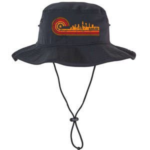 Retro Cleveland Cityscape Cleveland Oh Skyline Legacy Cool Fit Booney Bucket Hat