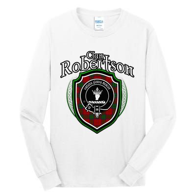 Robertson Clan Crest Scottish Clan Robertson Family Badge Tall Long Sleeve T-Shirt