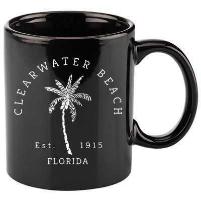Retro Cool Clearwater Beach Mens Womens Florida 11oz C Handle Ceramic Mug