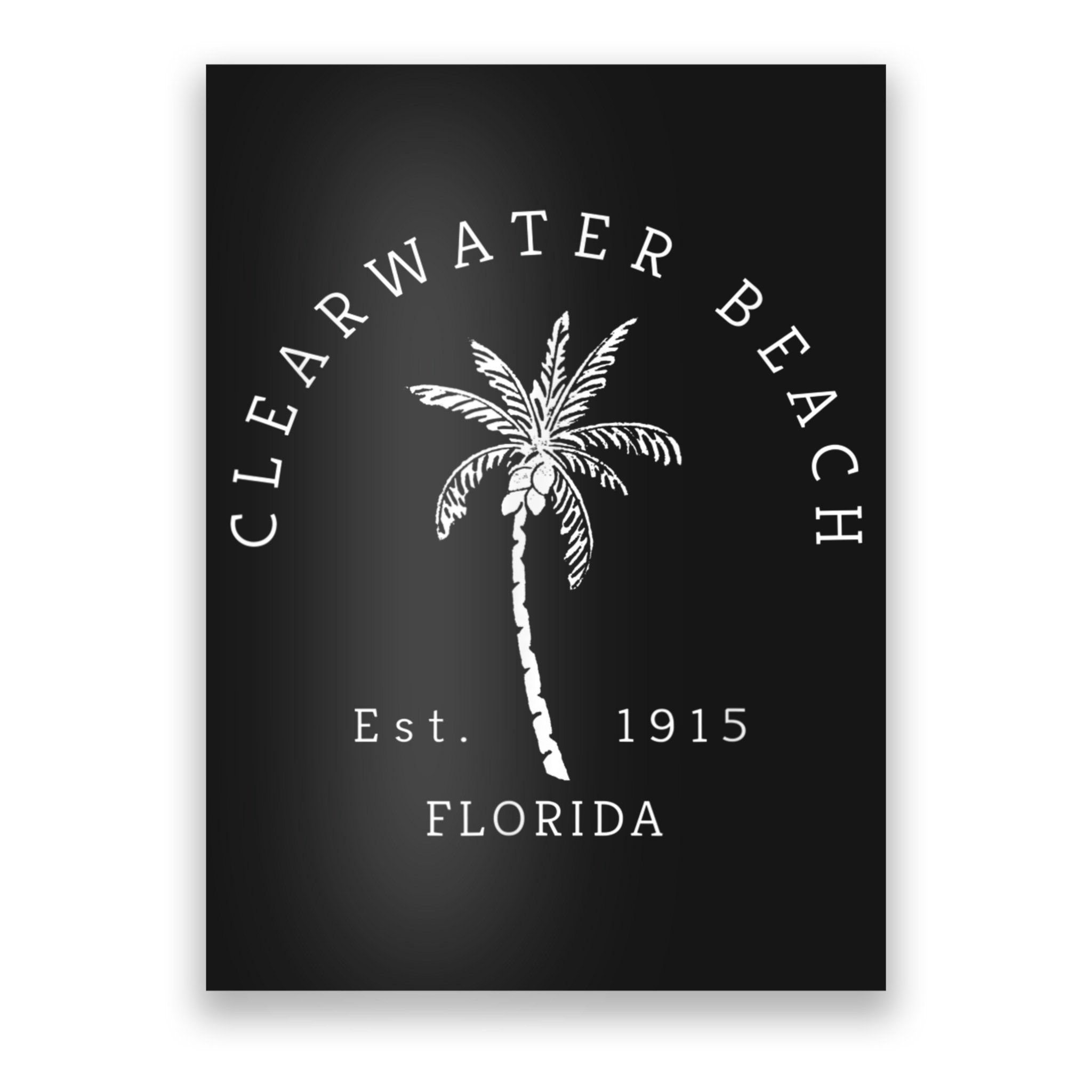 Retro Cool Clearwater Beach Mens Womens Florida Poster