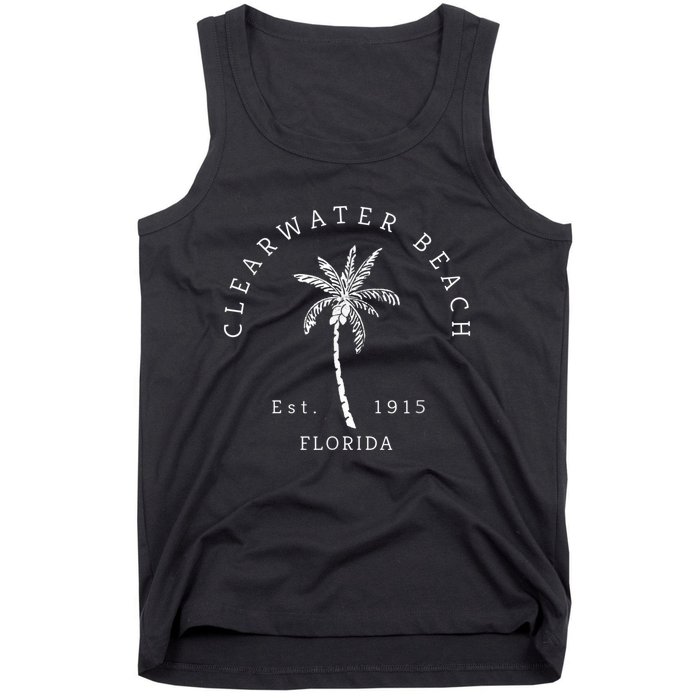 Retro Cool Clearwater Beach Mens Womens Florida Tank Top