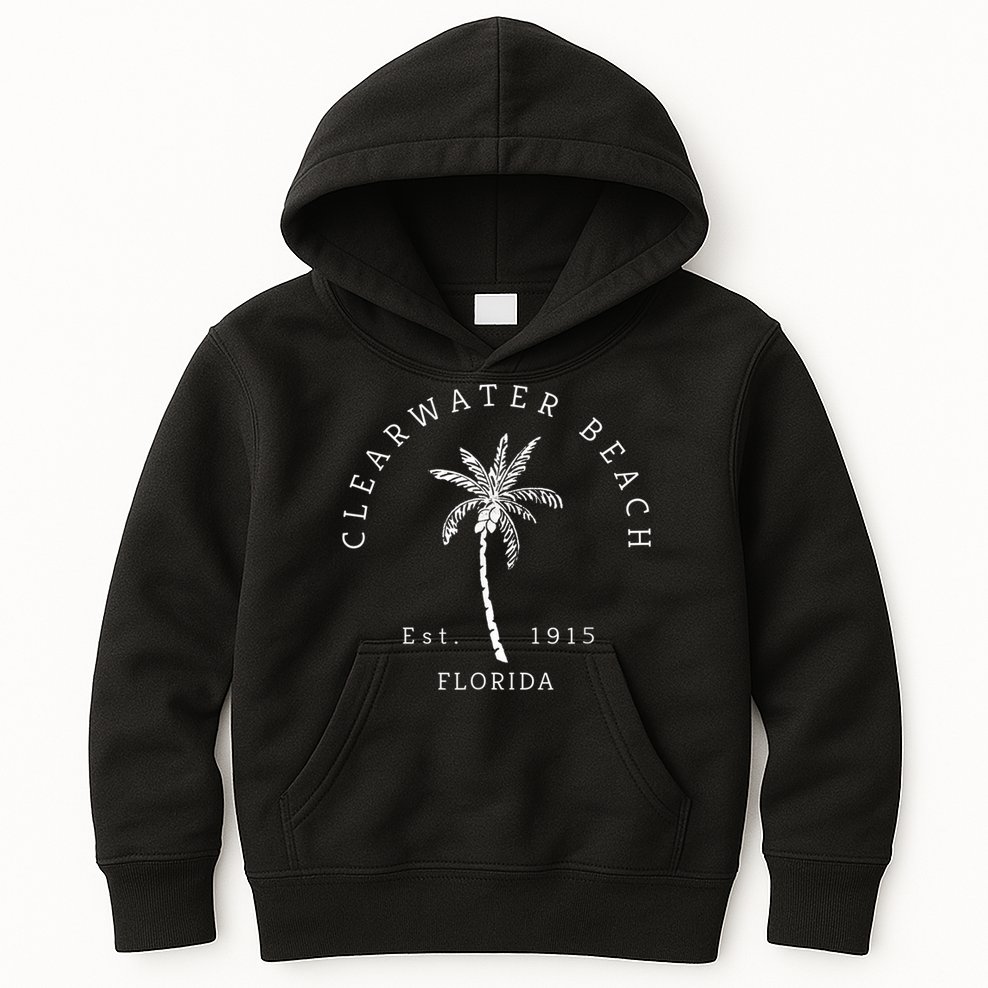 Retro Cool Clearwater Beach Mens Womens Florida Kids Hoodie