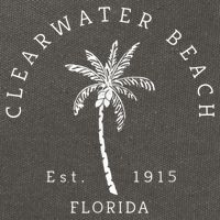 Retro Cool Clearwater Beach Mens Womens Florida Cotton Canvas Backpack
