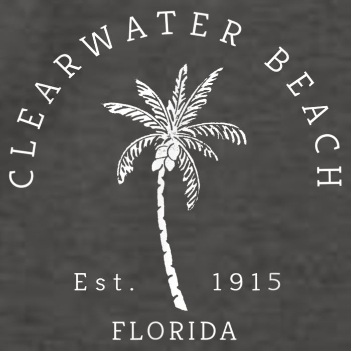 Retro Cool Clearwater Beach Mens Womens Florida Vector Backpack